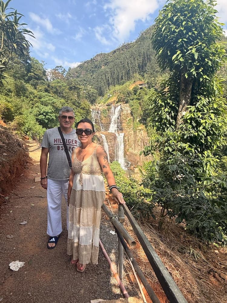 Scenic Stop at Majestic Ramboda Falls